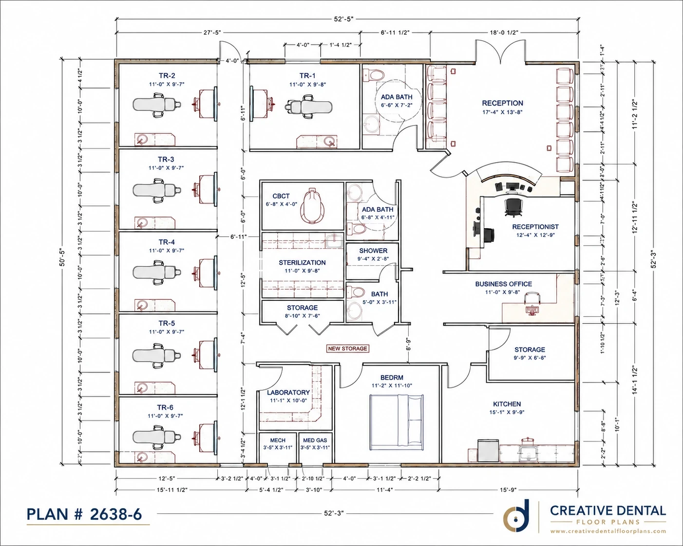 2D Floor Plan — Plan #2638-6