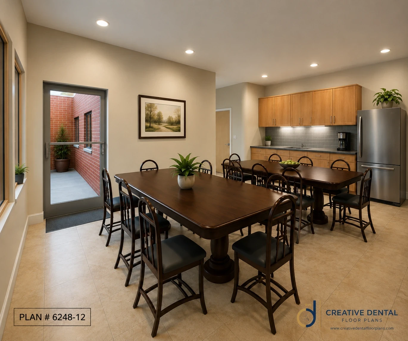 Staff Kitchen — Plan #6248-12