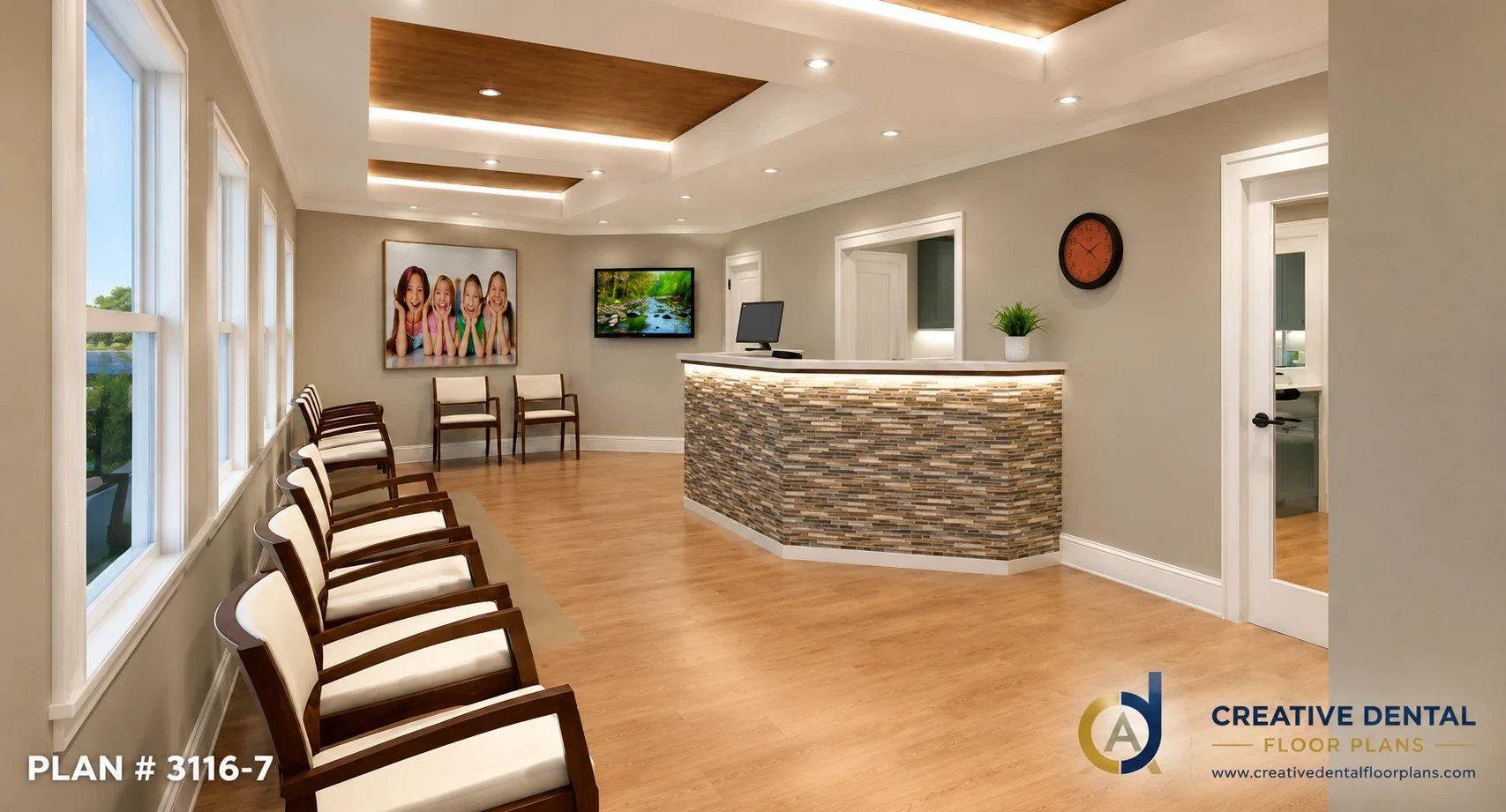 Reception Room — Plan #3116-7