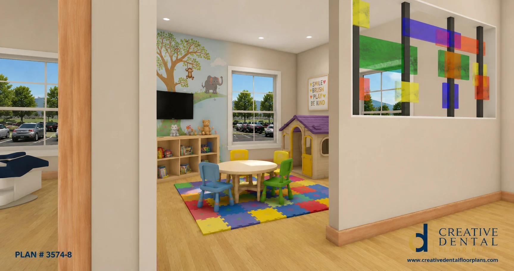 Children's Play Area — Plan #3574-8