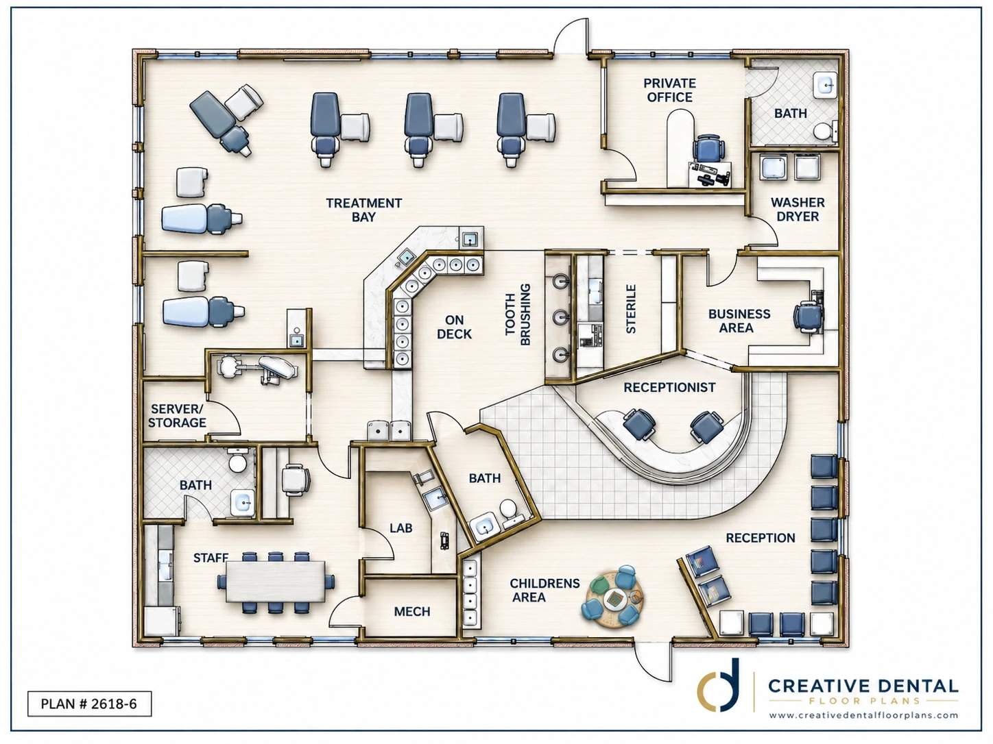 2D Floor Plan — Plan #2618-6