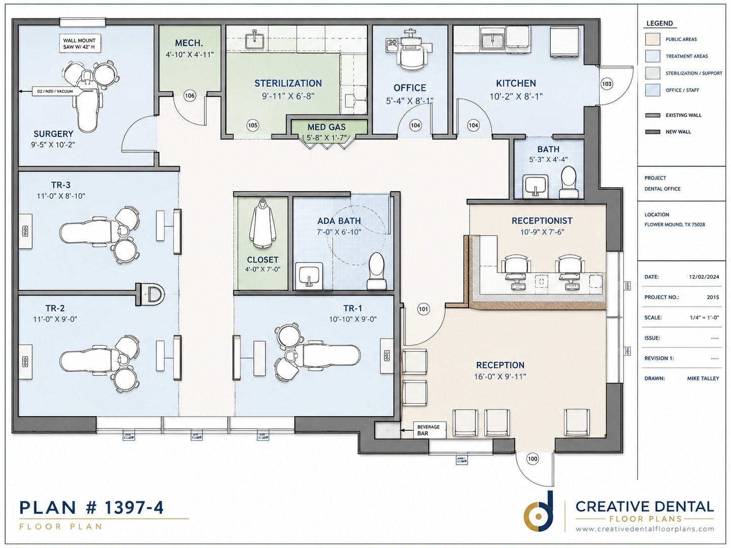 2D Floor Plan — Plan #1397-4